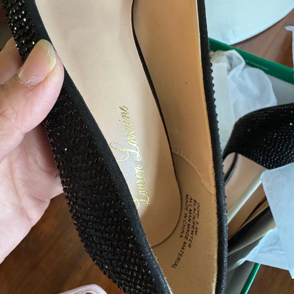 Lauren Lorraine Black Studded Heels Size 5.5 - Image 6