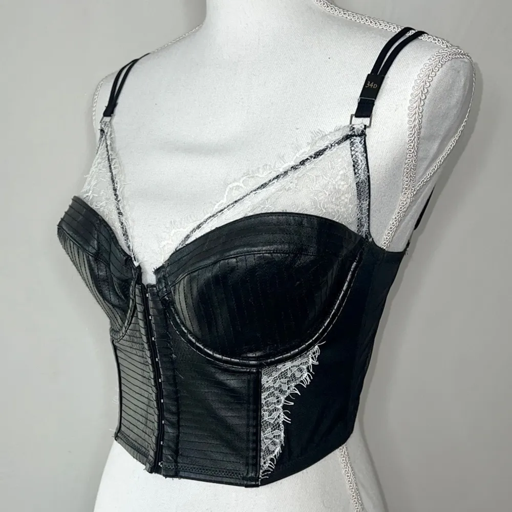 Victoria’s Secret Faux Leather Bustier - Image 2