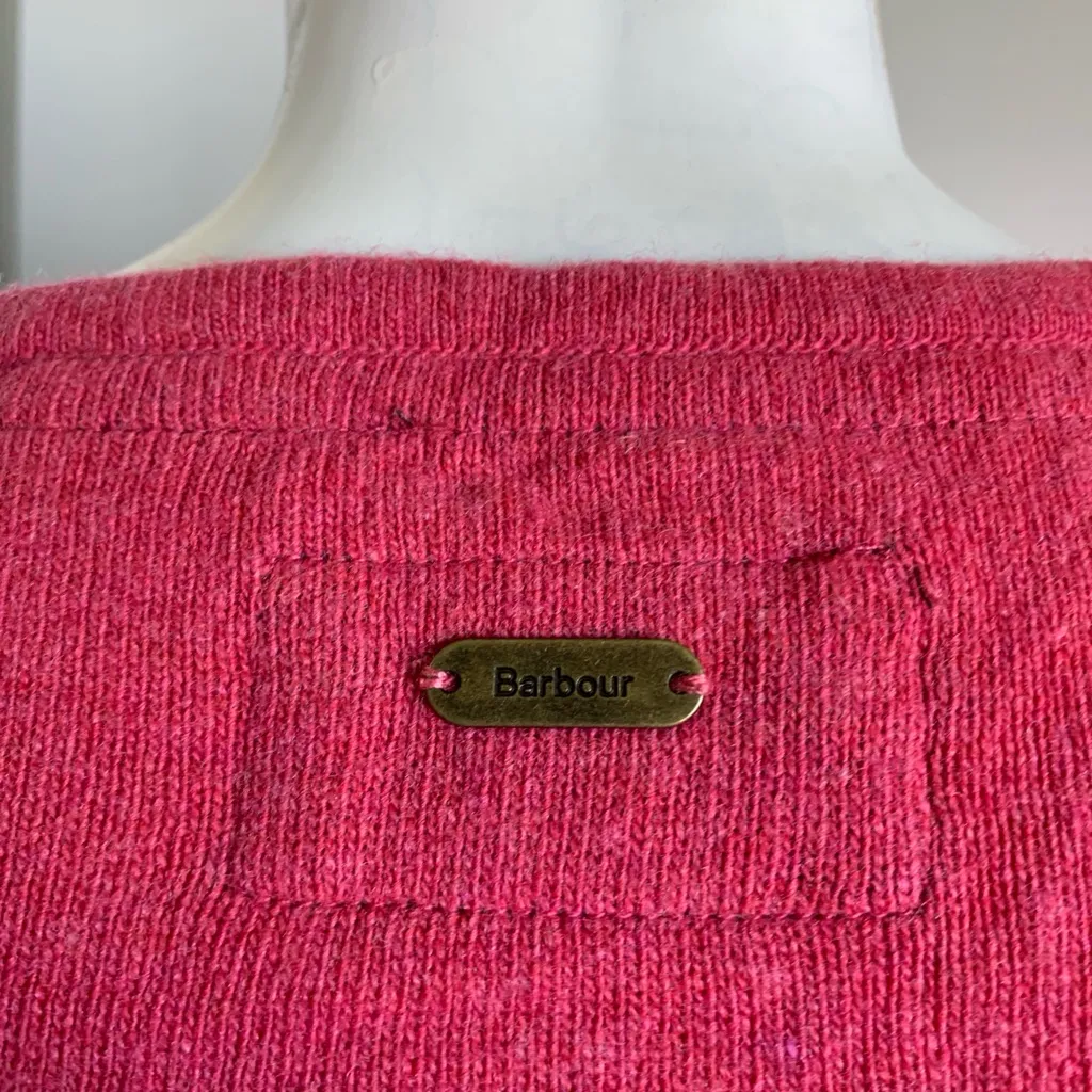 size 12 pink wool blend long sleeve pullover sweater - Image 5