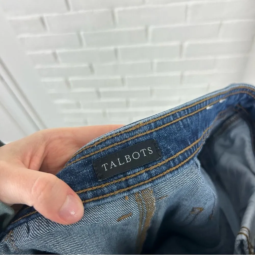 Talbots Wide Leg Crop Jeans Size 10 - Image 2