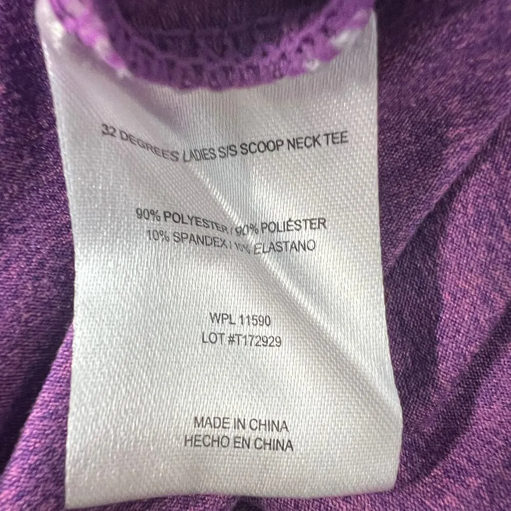 32 Degrees Cool Women Fitness Workout Gym Lightweight Breathable Soft Top Medium - Image 6