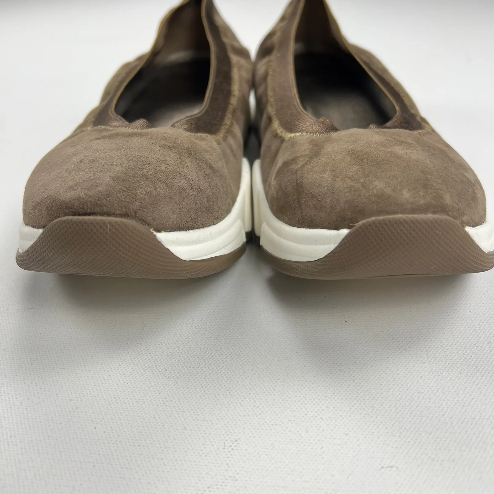 Johnston & Murphy Hannah Slip On Suede Comfort Shoes Fawn Brown Size 9 - Image 12