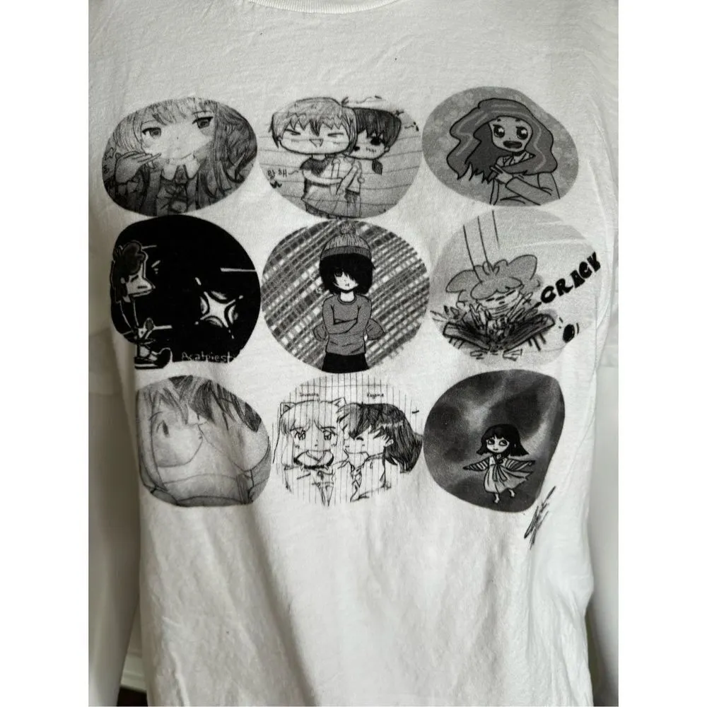 Japanese Harajuku Anime White 100% Cotton Oversized T - Image 5