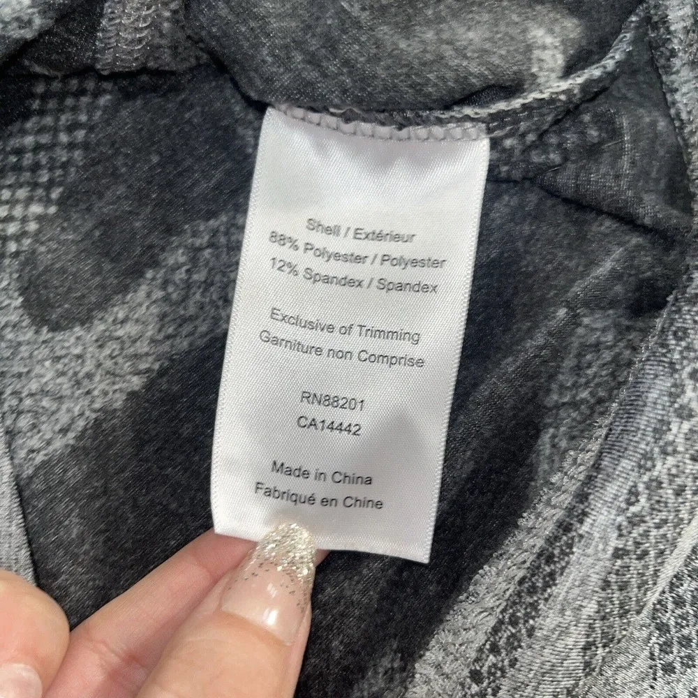 L Large Mondetta Camo Jacquard Half Zip Light Gray Camo - Image 14