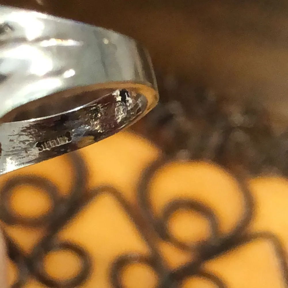 Vintage Smokey Quartz Sterling Silver Oval Faceted Cocktail Ring Size 6 - Image 11