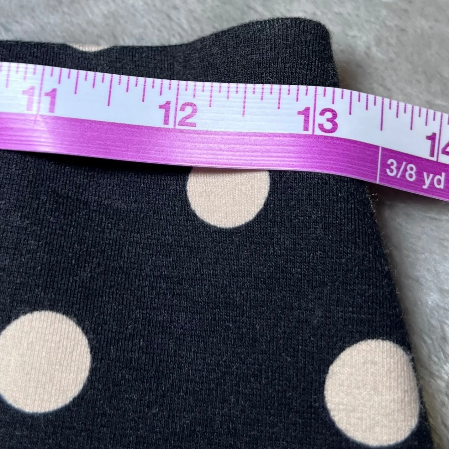 Ann Taylor Mini Skirt Womens XXS Petites Black Polka Dot Stretch Chic Casual - Image 9