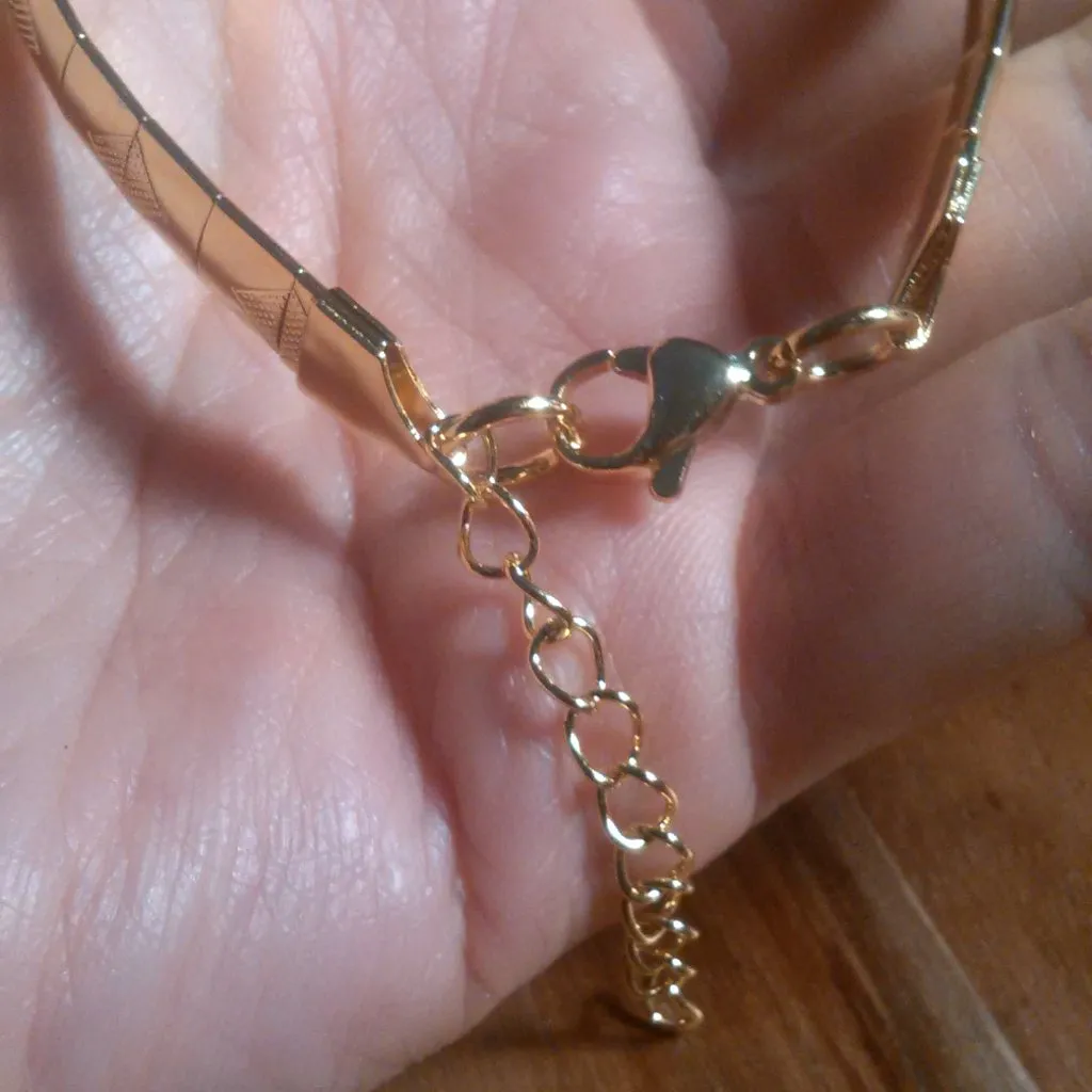 Omega Style Ion Plated Yellow Gold Stainless Steel Bracelet (Size 7.5 to 9.5) - Image 6