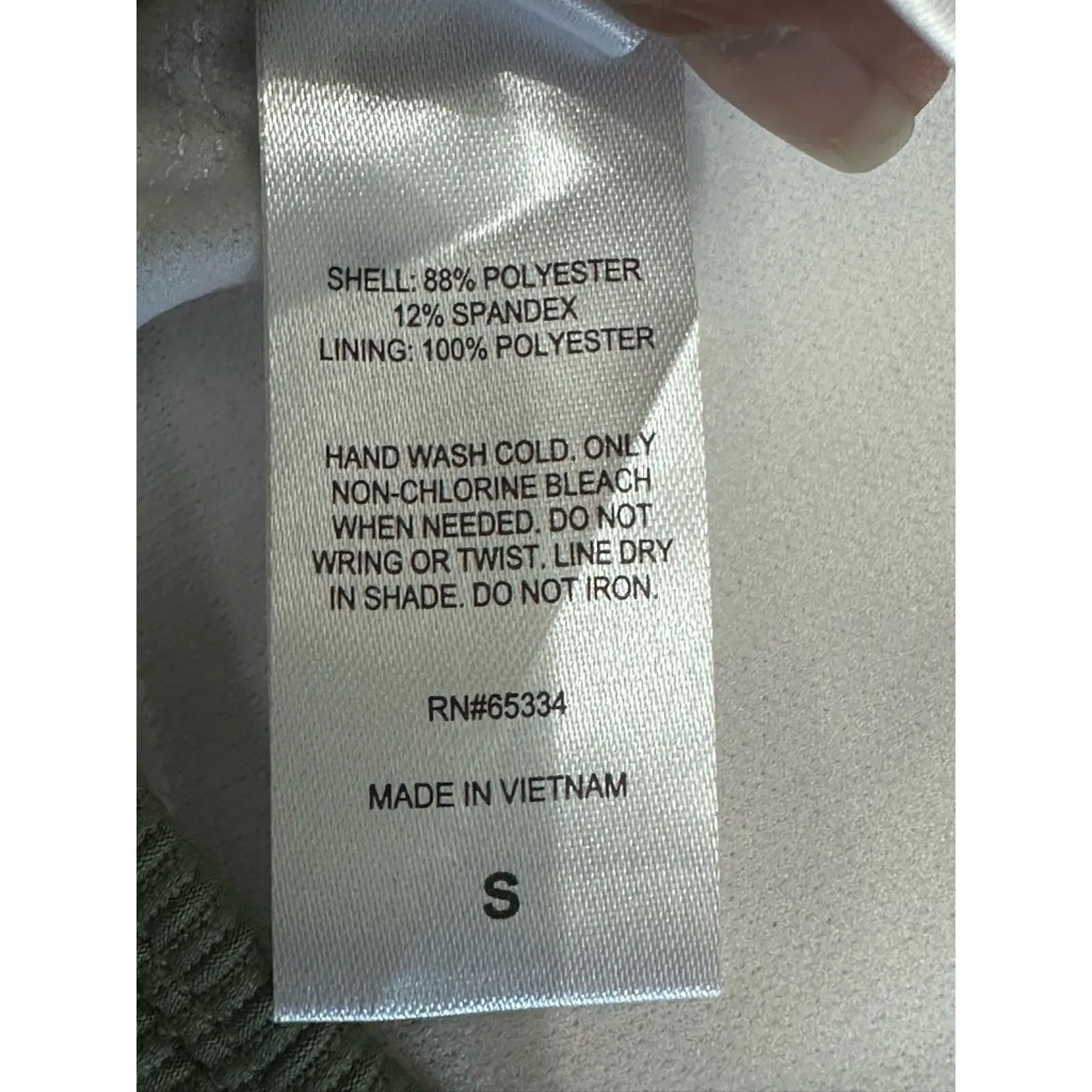 Salt And Cove Bikini Swim Top Straight Neckline Padded Green Women's Small NWOT - Image 8