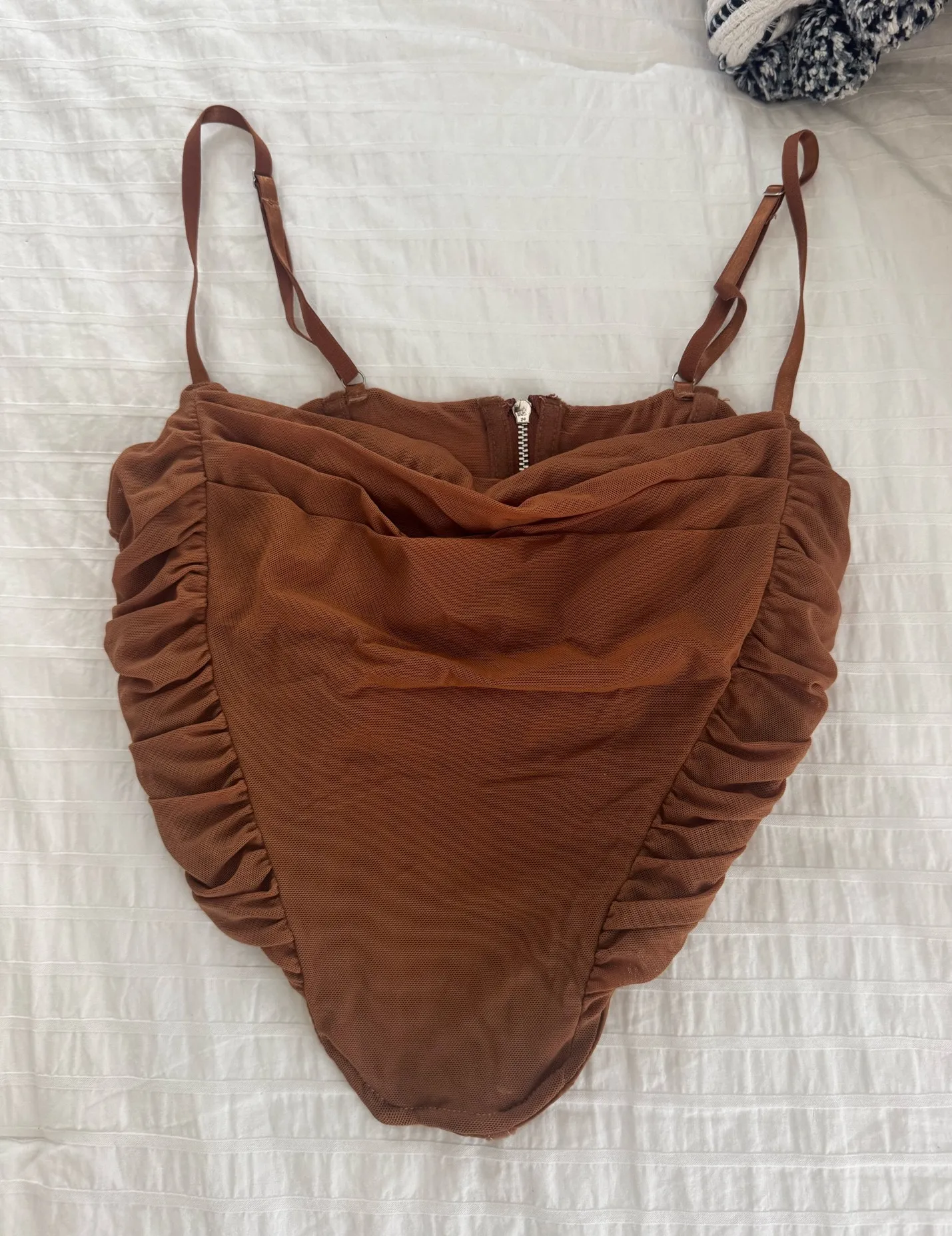 Brown corset top - Image 1