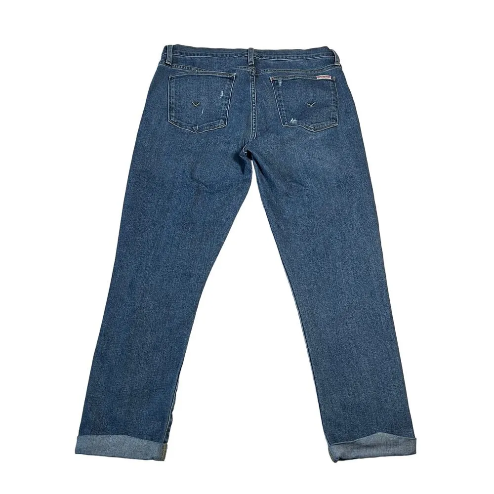 Hudson Jeans Natalie Mid Rise Slim Boyfriend Jeans Size 30 Ankle Length Casual - Image 2