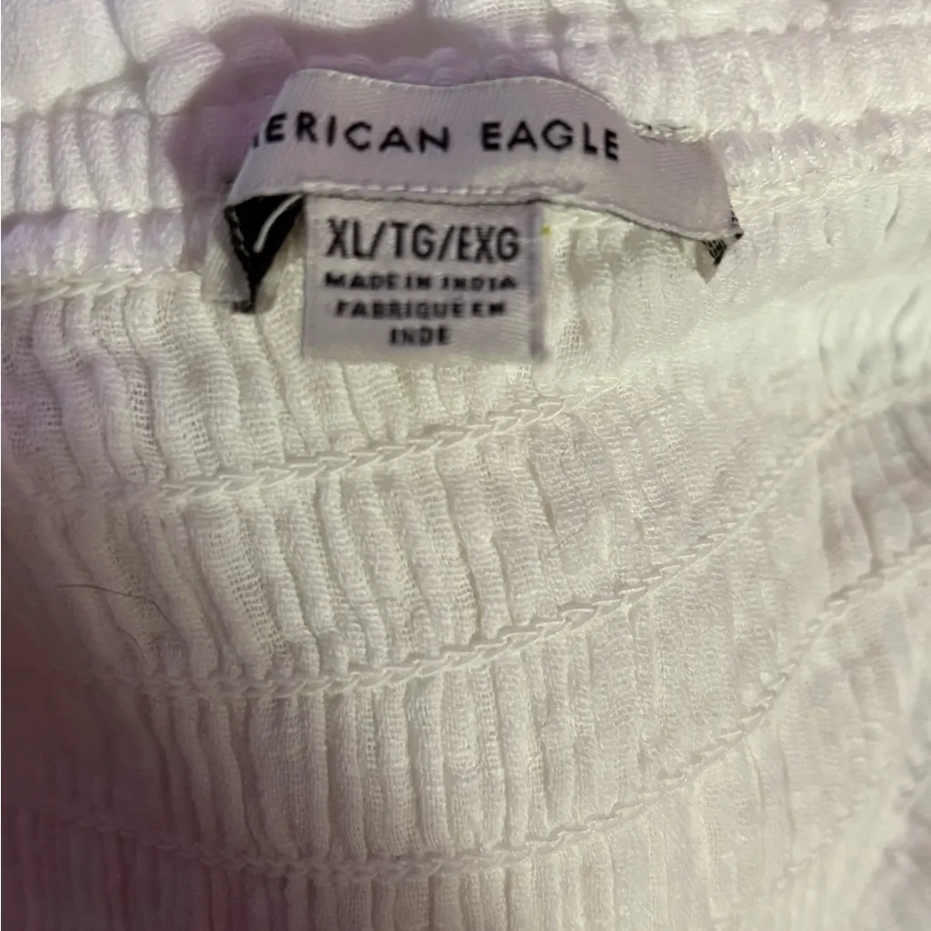 Women's American Eagle White Sundress Size XL - Image 2