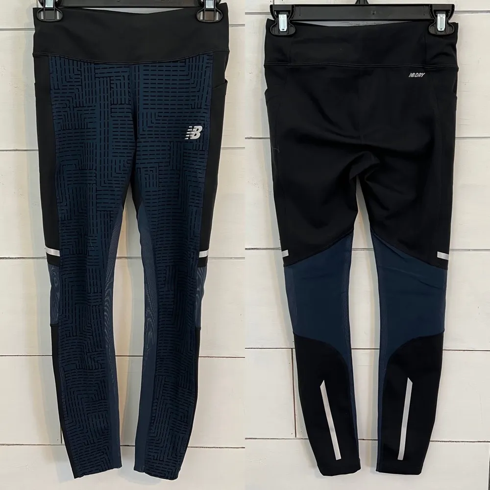 New Balance Dry Pocket Mesh Back Leggings. Size Small. EUC - Image 4