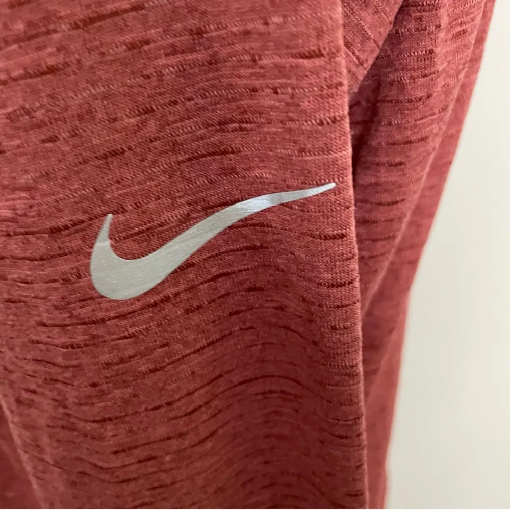 Top Pullover Sphere Element Half Zip Running High Low Hem Thumbholes Pink - Image 7