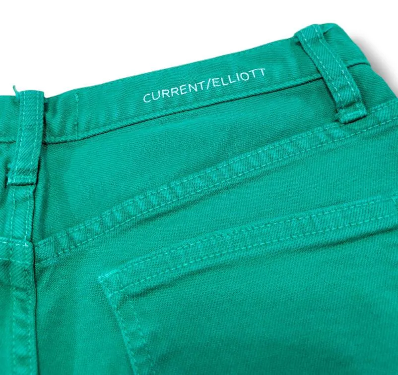 Current/Elliott Shorts Size 23 25"x2" Denim Shorts Jean Shorts Daisy Dukes Green - Image 3