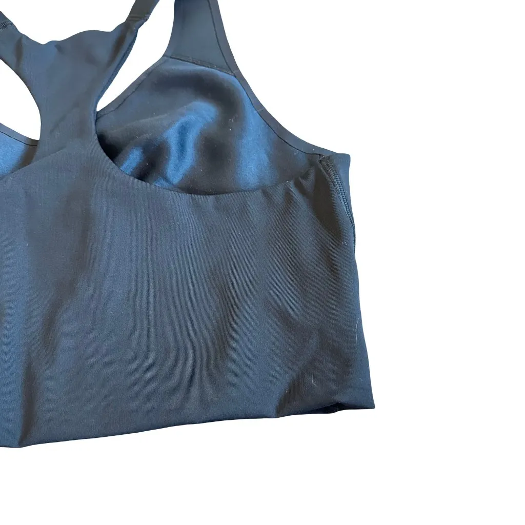 Spanx Black Pull-On Sports Bra Long Length Stretch Classic Size Large Women's - Image 7