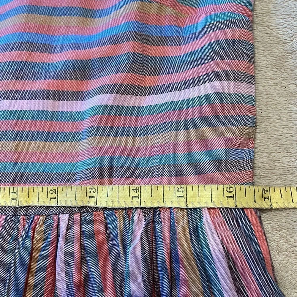 Madewell Scoopneck Tank Dress in Rainbow Stripe - Image 15