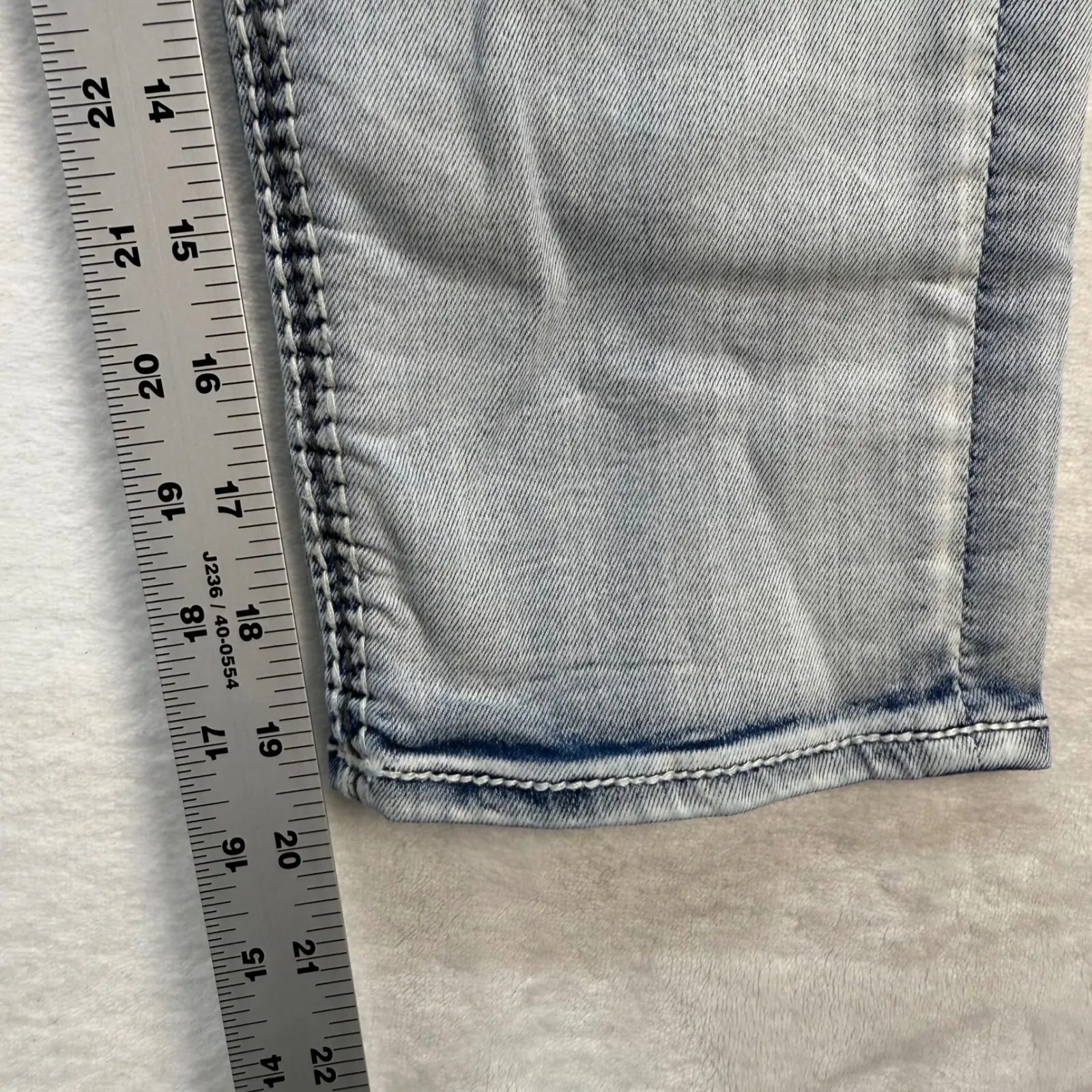 Rock‎ Revival Nadja Easy Crop Jeans Embellished Pockets Light Wash Denim Size 26 - Image 5