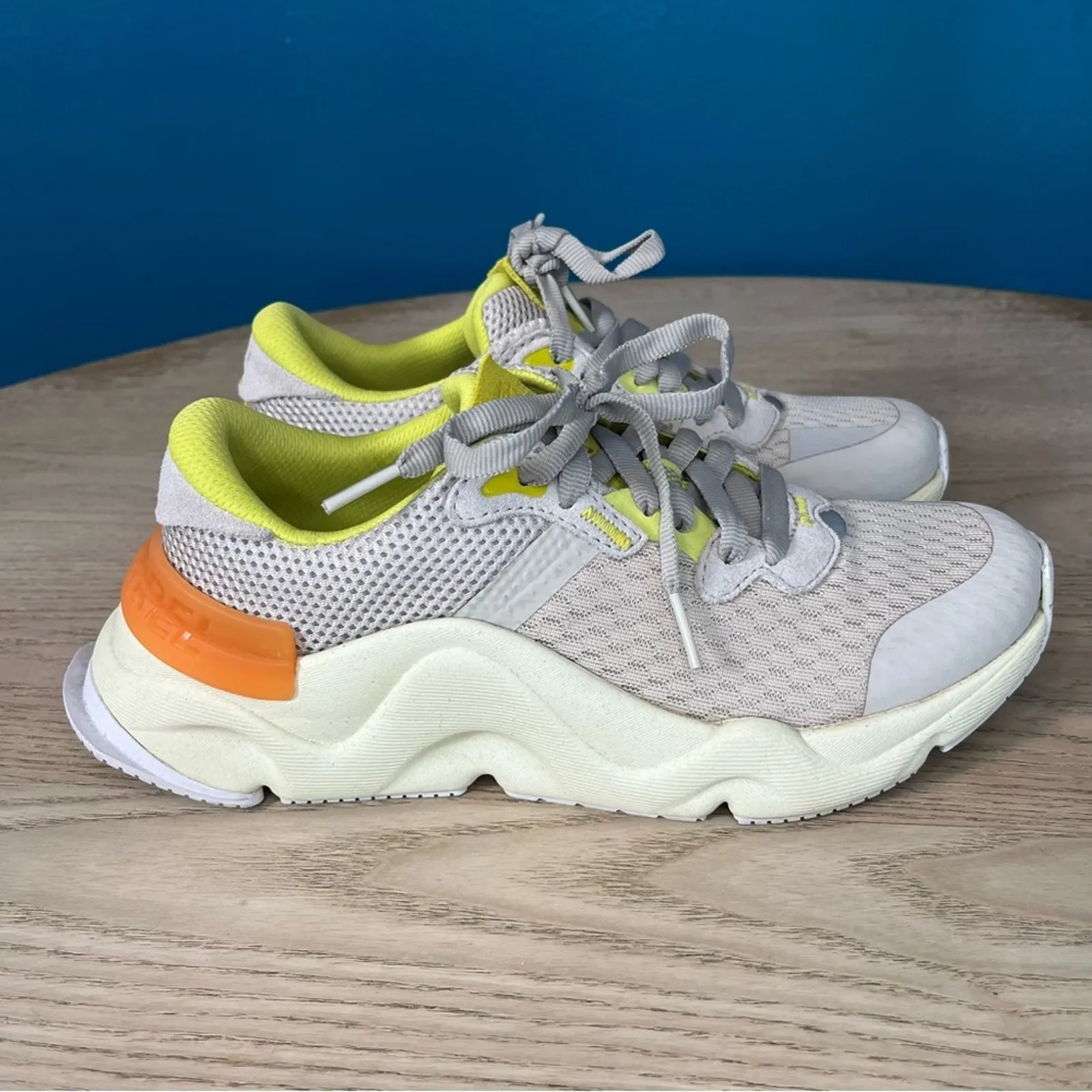 Sorel Kinetic RNEGD Float Lace Up Sneakers Dark Stone/Bolt Women’s 7 - Image 2