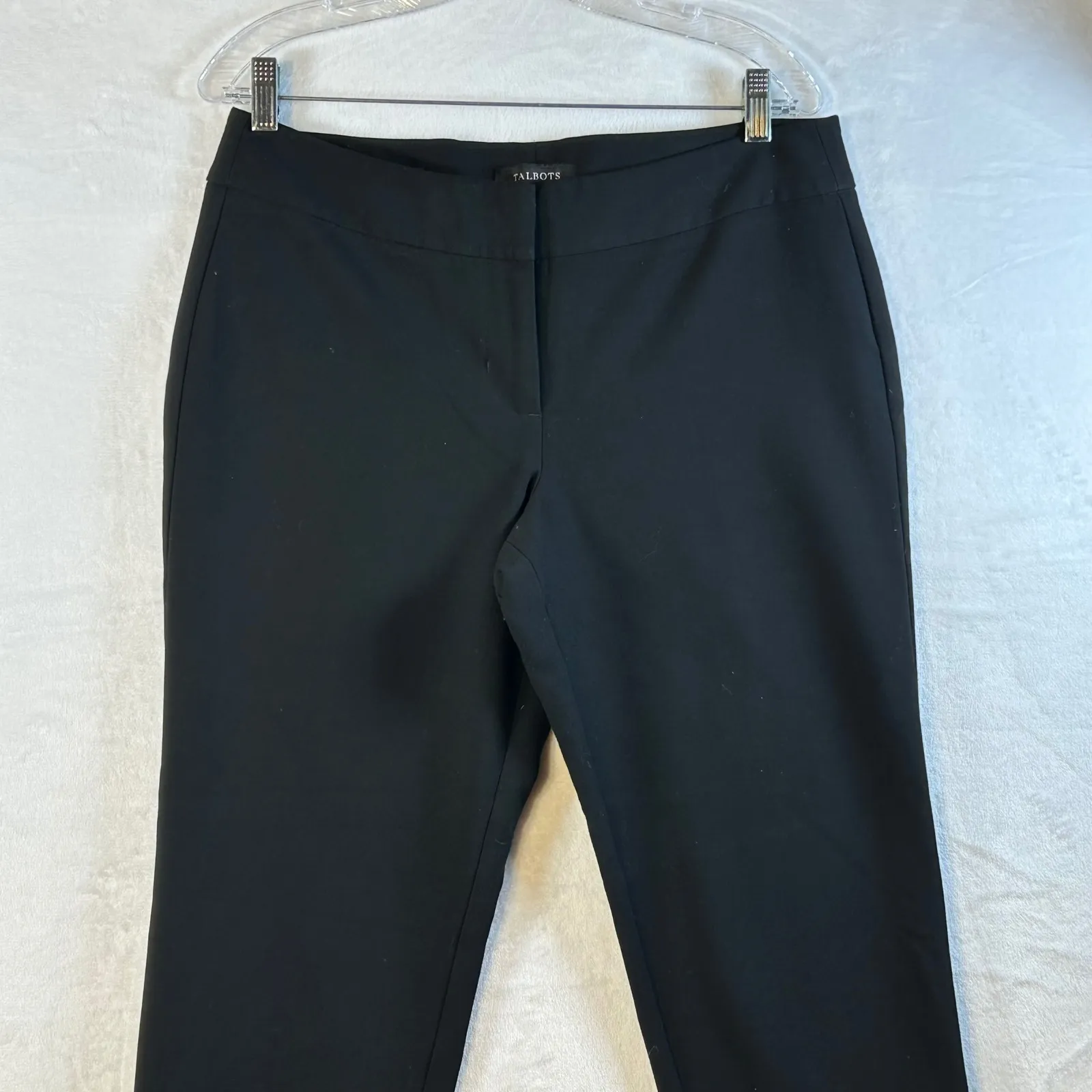 Talbots Petite Black Straight Leg Pants Size 10P - Image 2