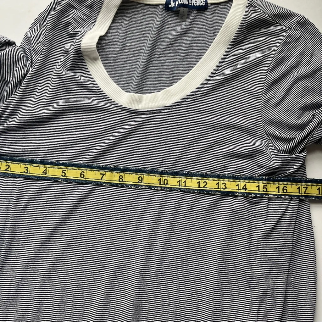 Striped Gray and White Maternity Top Size undefined - Image 7