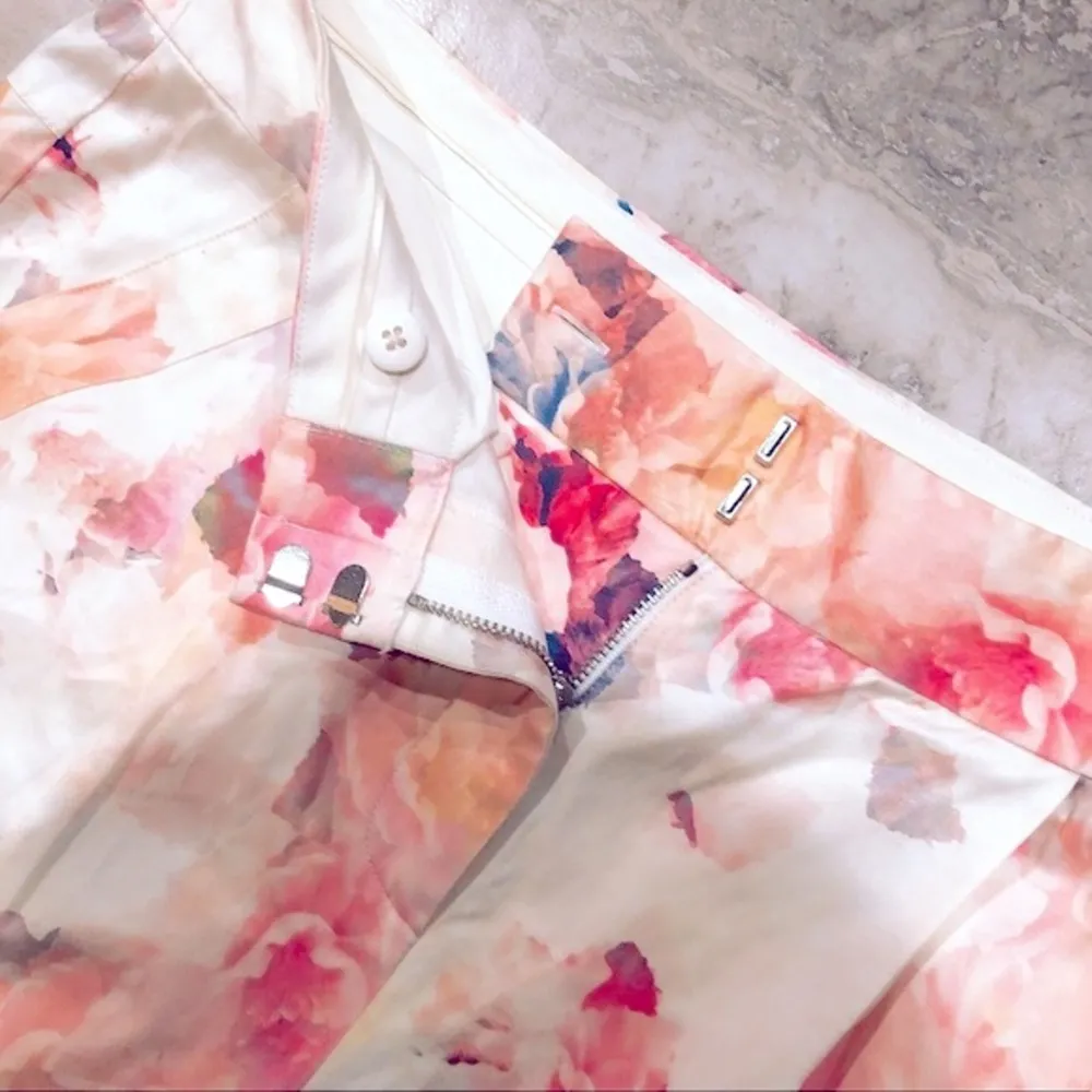 Rebecca Taylor High-Waist Pants Floral Ankle Size 8 NWT $295.00 - Image 7