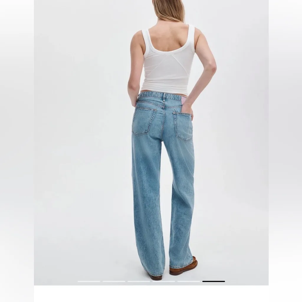 Rag & Bone Light Blue Flare Jeans - Image 2