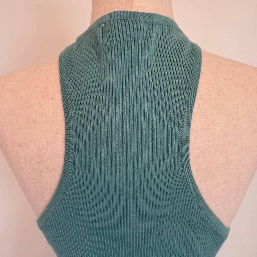 House of Harlow 1960 Green Fitted Tank Top Size M - Image 4