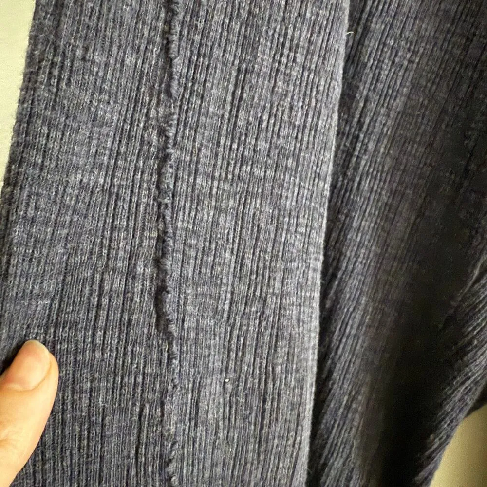 DAILY PRACTICE Anthropologie | Dark Purple Textured Wide Leg Ankle Pants | XL - Image 4