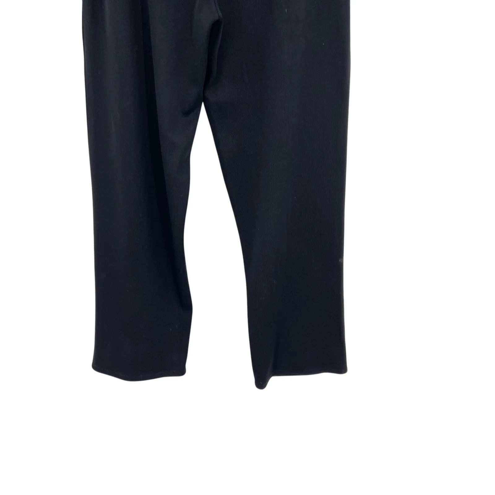 Exclusively Misook Knit Pants Pull-On Straight Leg Black Size Large Petite - Image 9