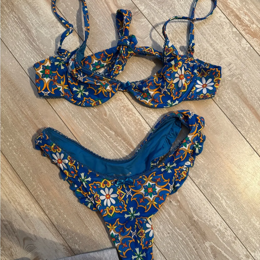 Blackbough Blue Floral Bikini - Image 2
