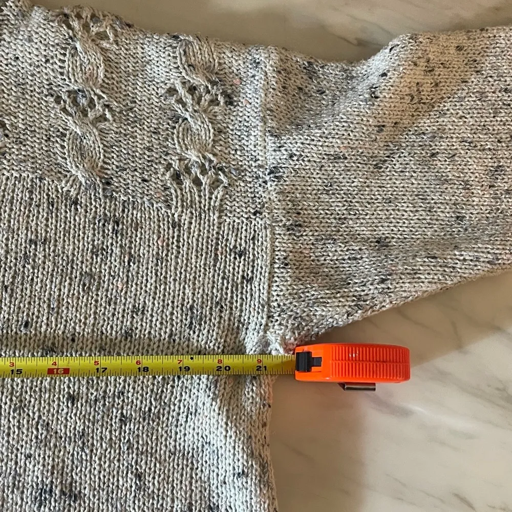 Vintage 90s Floral Knit Sweater by Patsy’s Place Cozy Cottagecore Vibes Size L Size L - Image 3