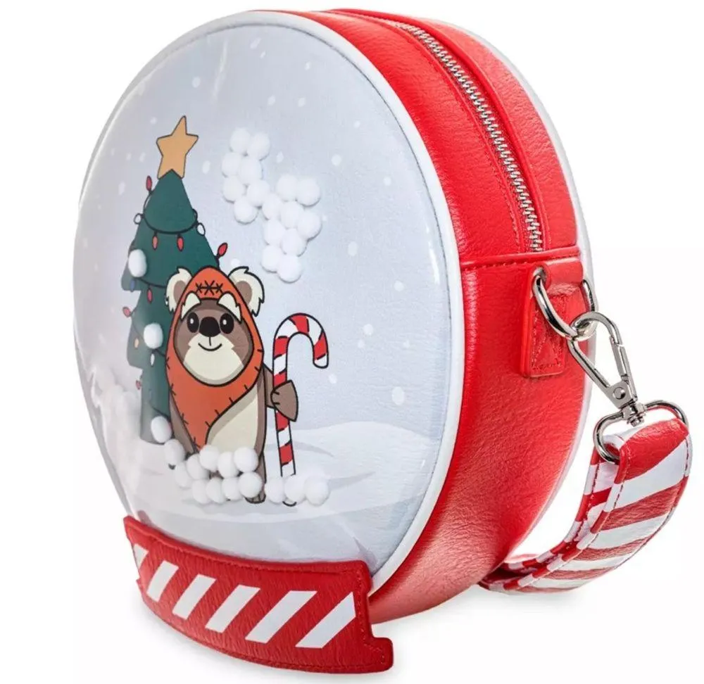 NWT Ewok holiday snow globe Star Wars loungefly crossbody - Image 4