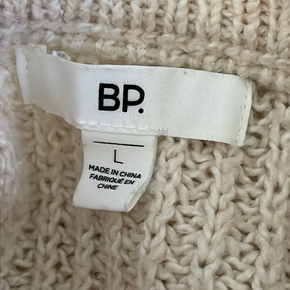 BP Cream Ribbed Cable Knit Sweater - Image 5