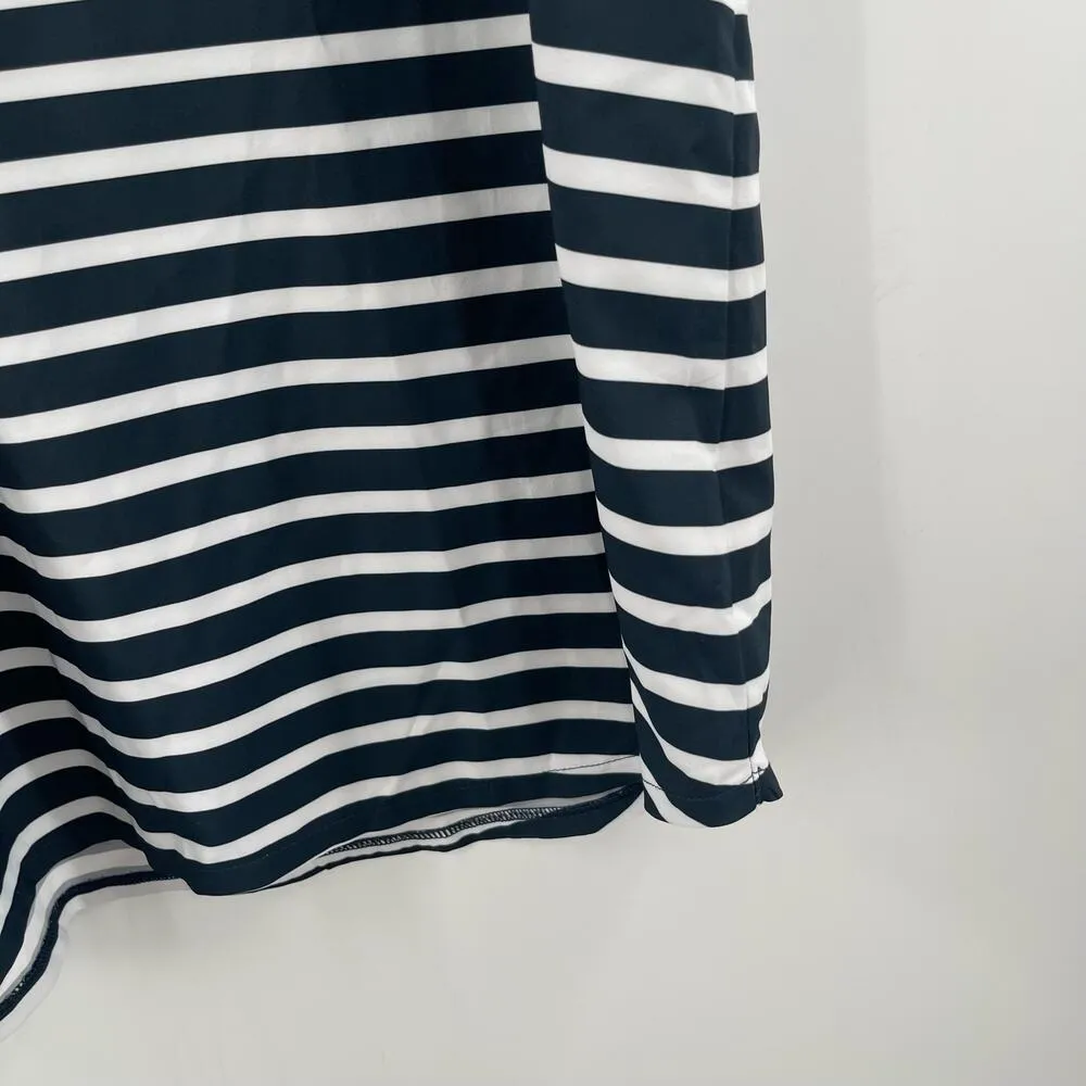 LOLE Tribeca Tank Top Size Small Galaxy Stripe Navy White Athleisure Gym NWT - Image 9