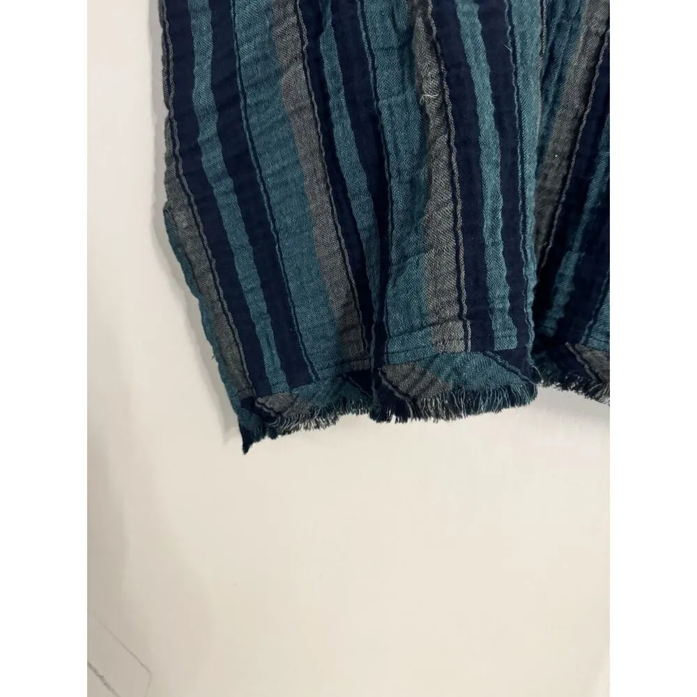 Eileen Fisher Nori Striped Cotton Gauzey Caftan Tunic Organic Cotton XS Slouchy - Image 5