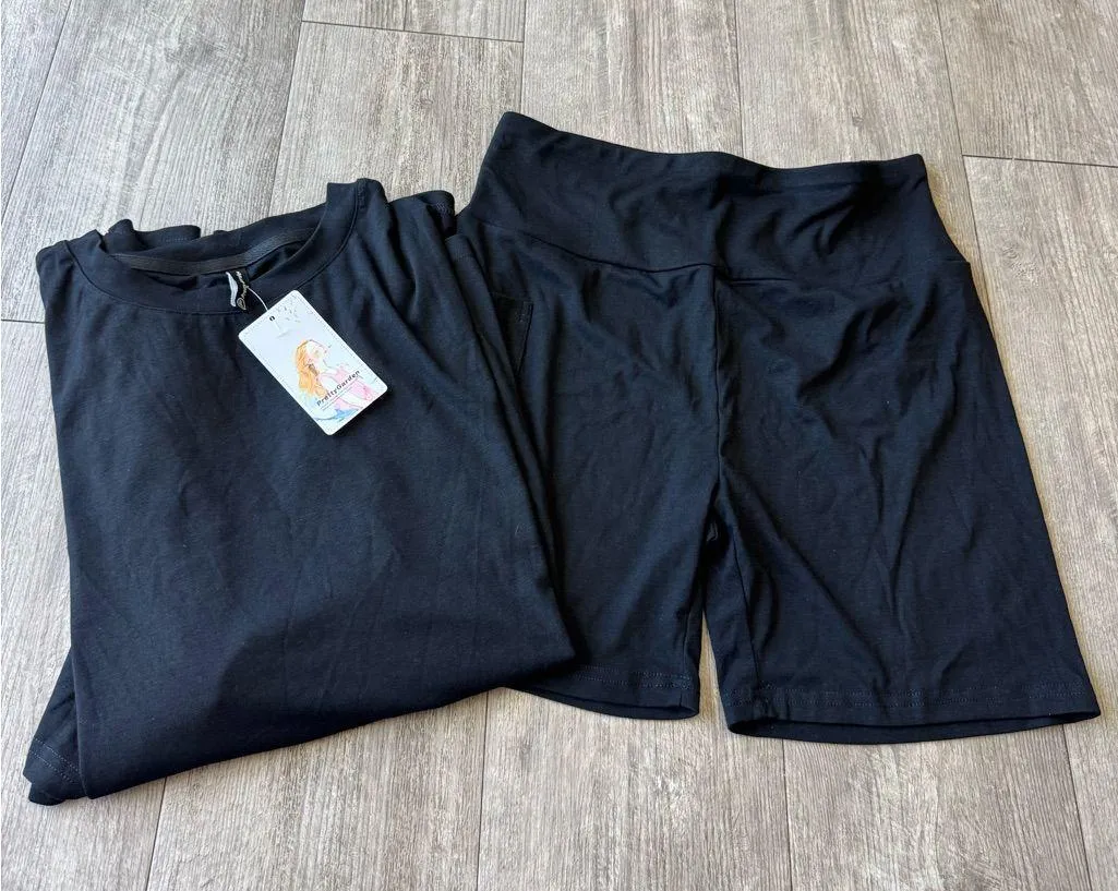 Pretty  garden Black Activewear Set - Image 2