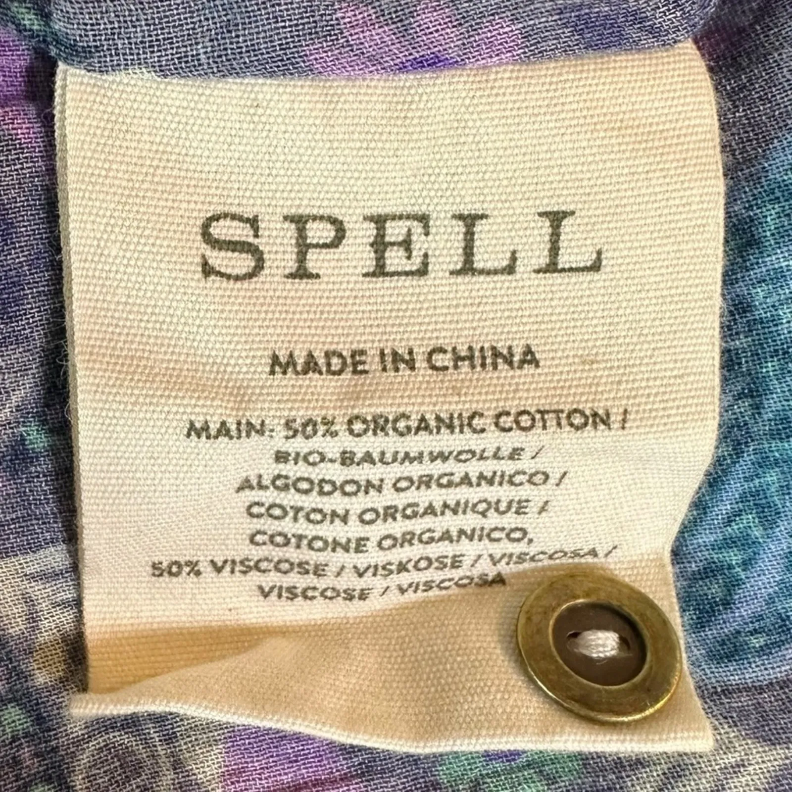 Spell & the Gypsy Bohème Blouse in Baltic Blues Large Bohemian 70s Witchy Blue - Image 13