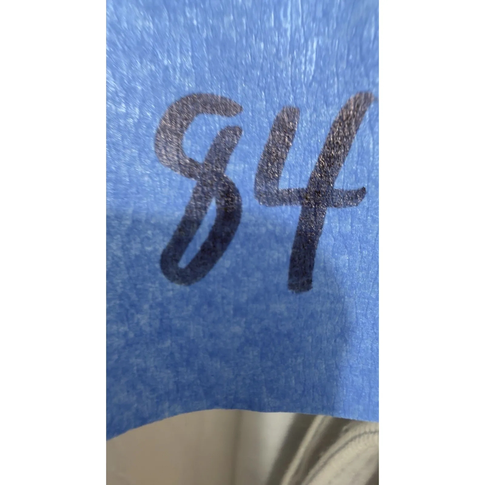 OAT New York Womens Size 0/25 High Rise Wide Leg Jeans Pants Raw Hem Blue - Image 13