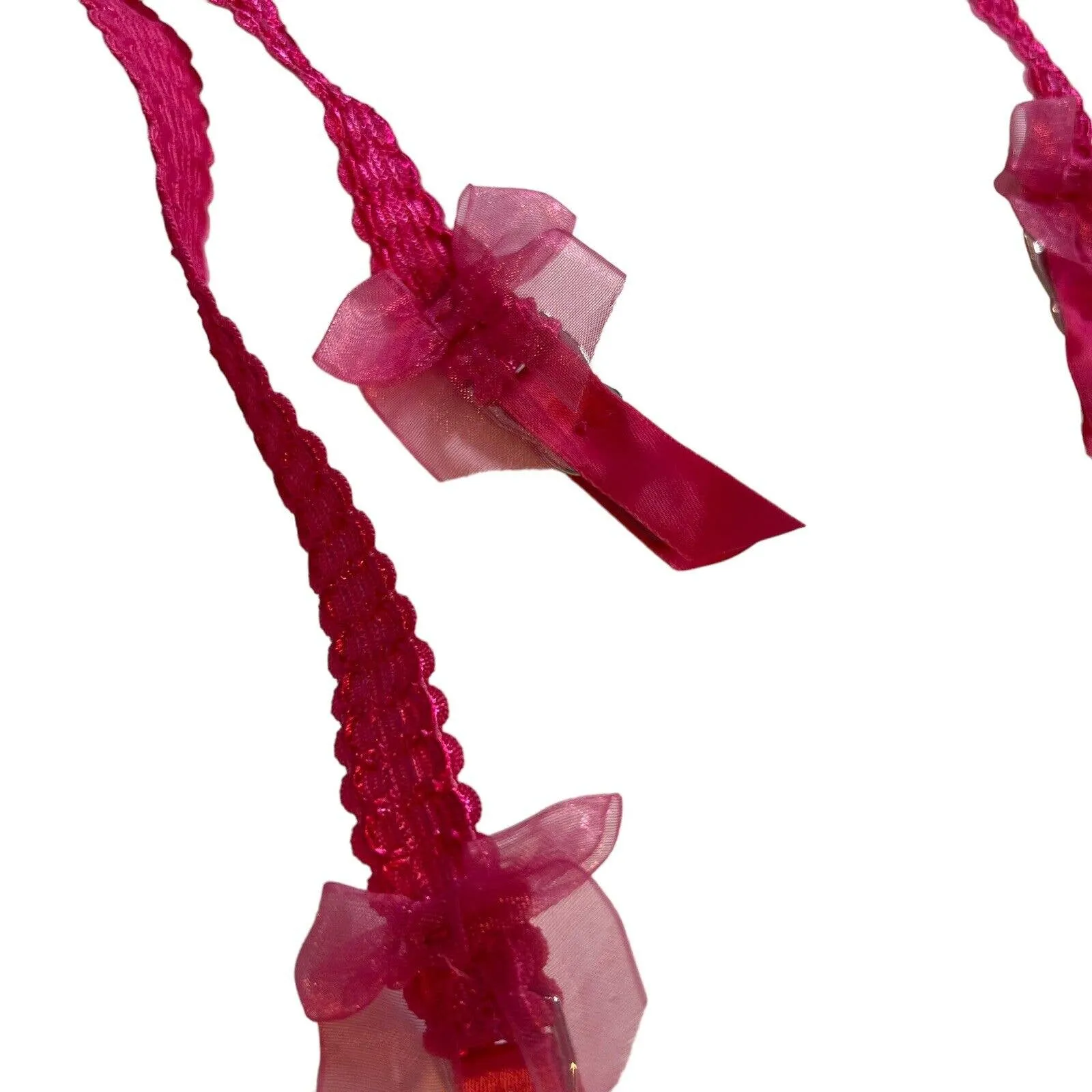 For Love & Lemons Floral‎ Button Garter Belt Magenta XXS New - Image 4