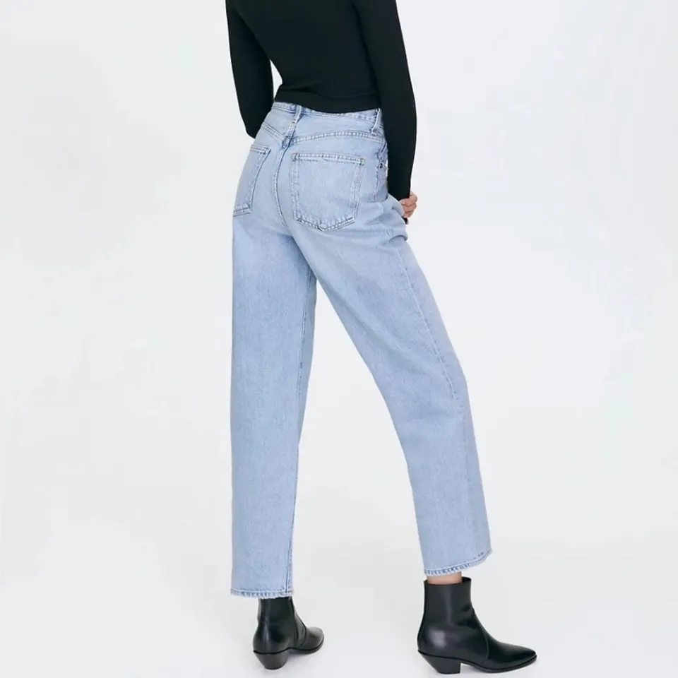 New! AGOLDE High Rise Fold
Waistband Jeans Denim‎ Sz 25 $258 - Image 2