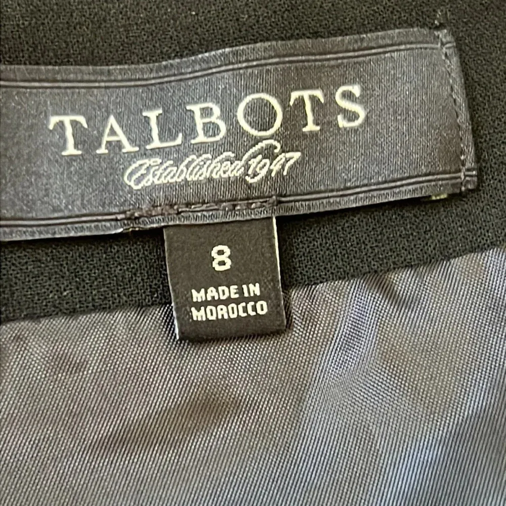 TALBOTS PONTE A-LINE BLACK SKIRT - Image 6