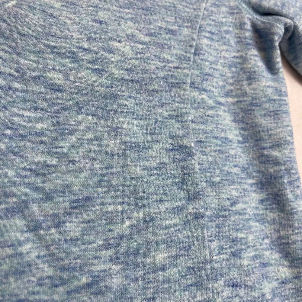 Talbots T By  Knit Sweater Pullover Women's Size Medium Shawl Collar Blue Heather - Image 7