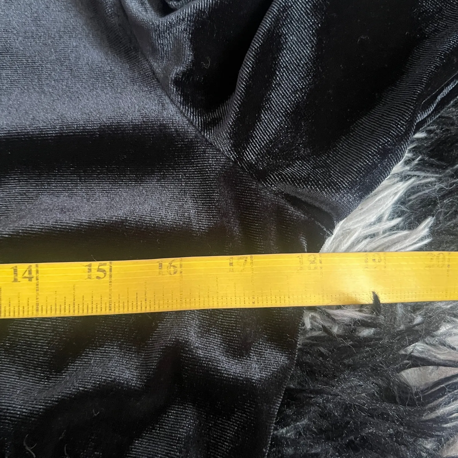 Black Velvet‎ Babydoll Top Y2K Goth Grunge Coquette Witchy 90s Small - Image 6