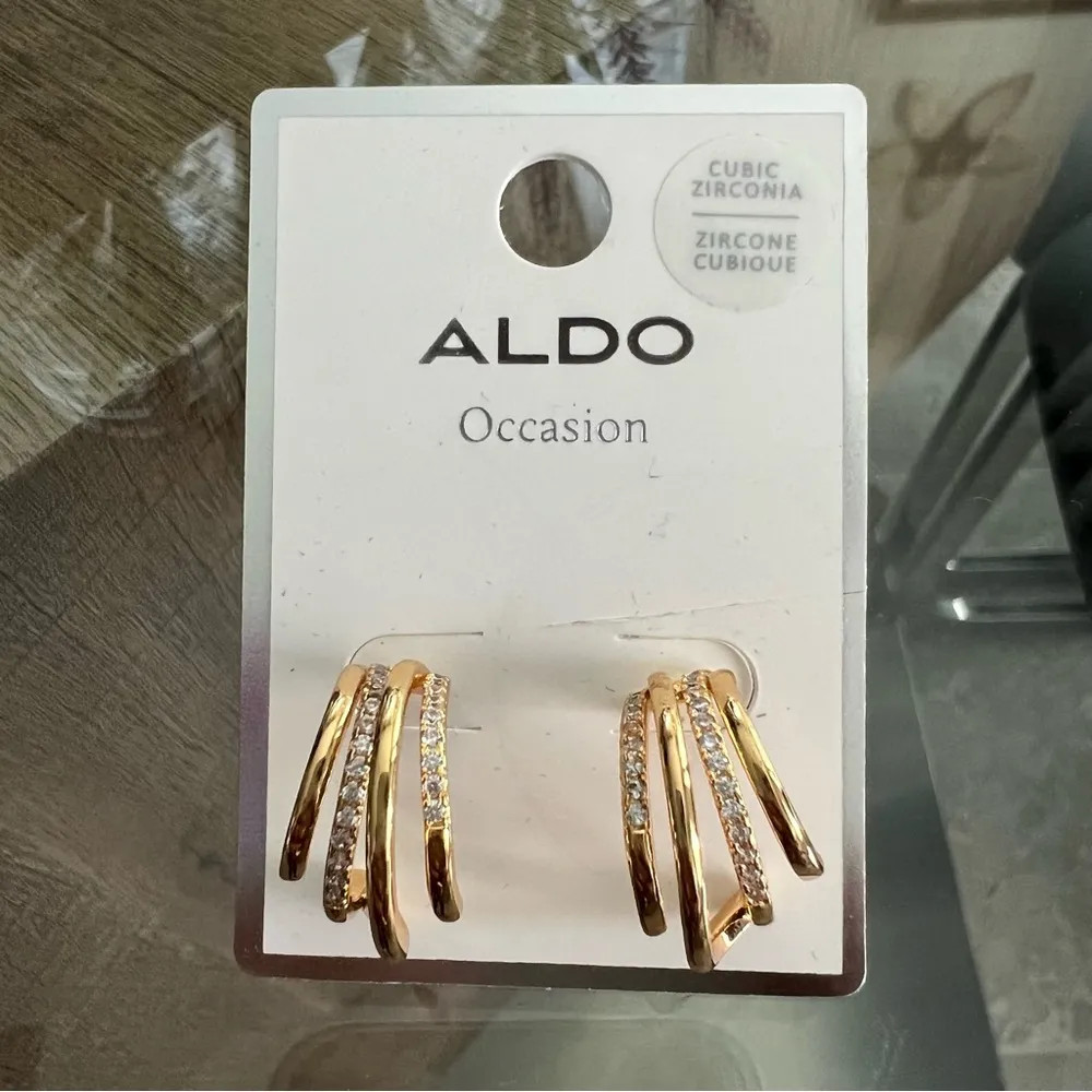 ALDO Occasion Earrings Lothella-972 Gold NEW - Image 5