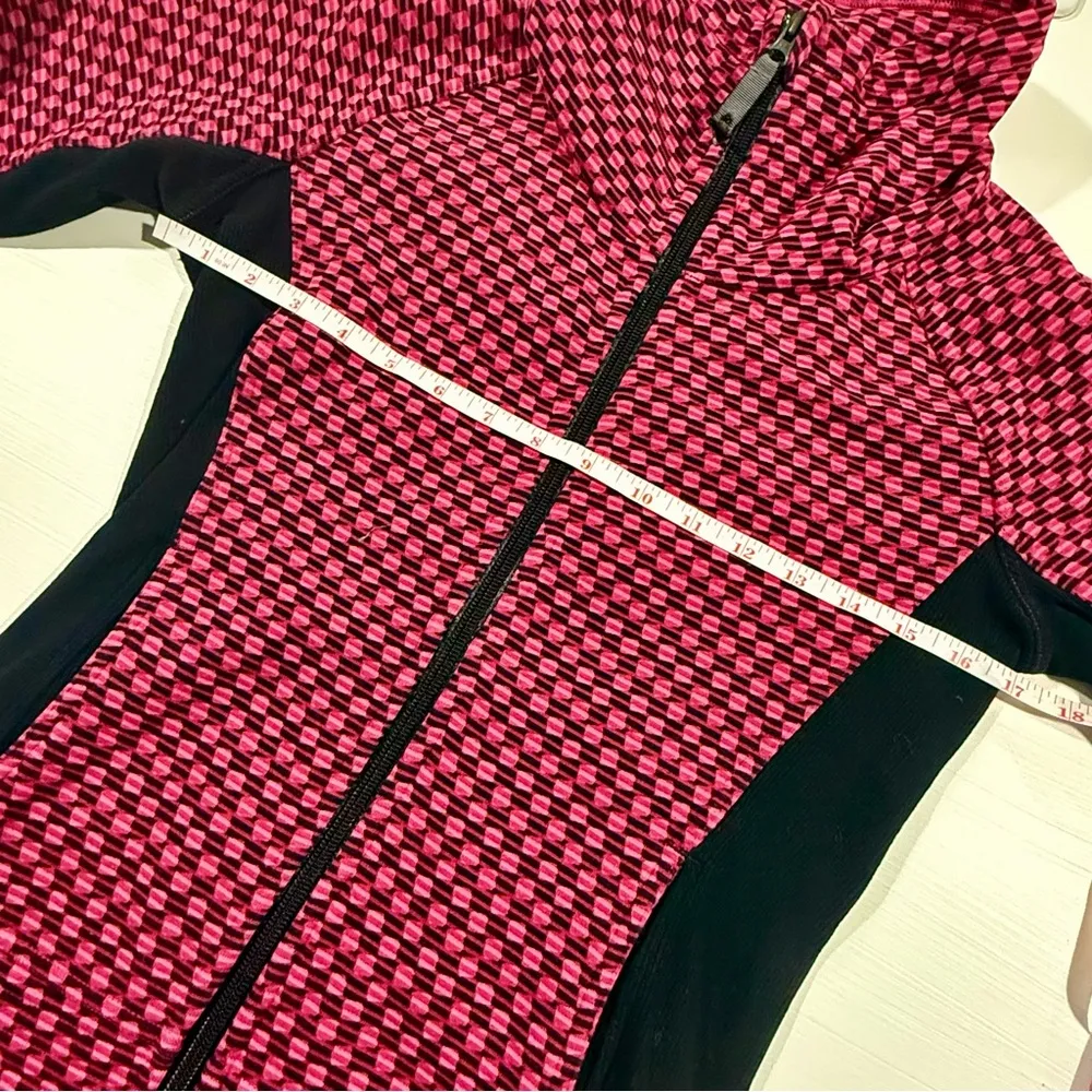 LULULEMON RADIANT JACKET IN DEEP DIVE BERRY RUMBLE BLACK/BLACK SIZE 4 - Image 12