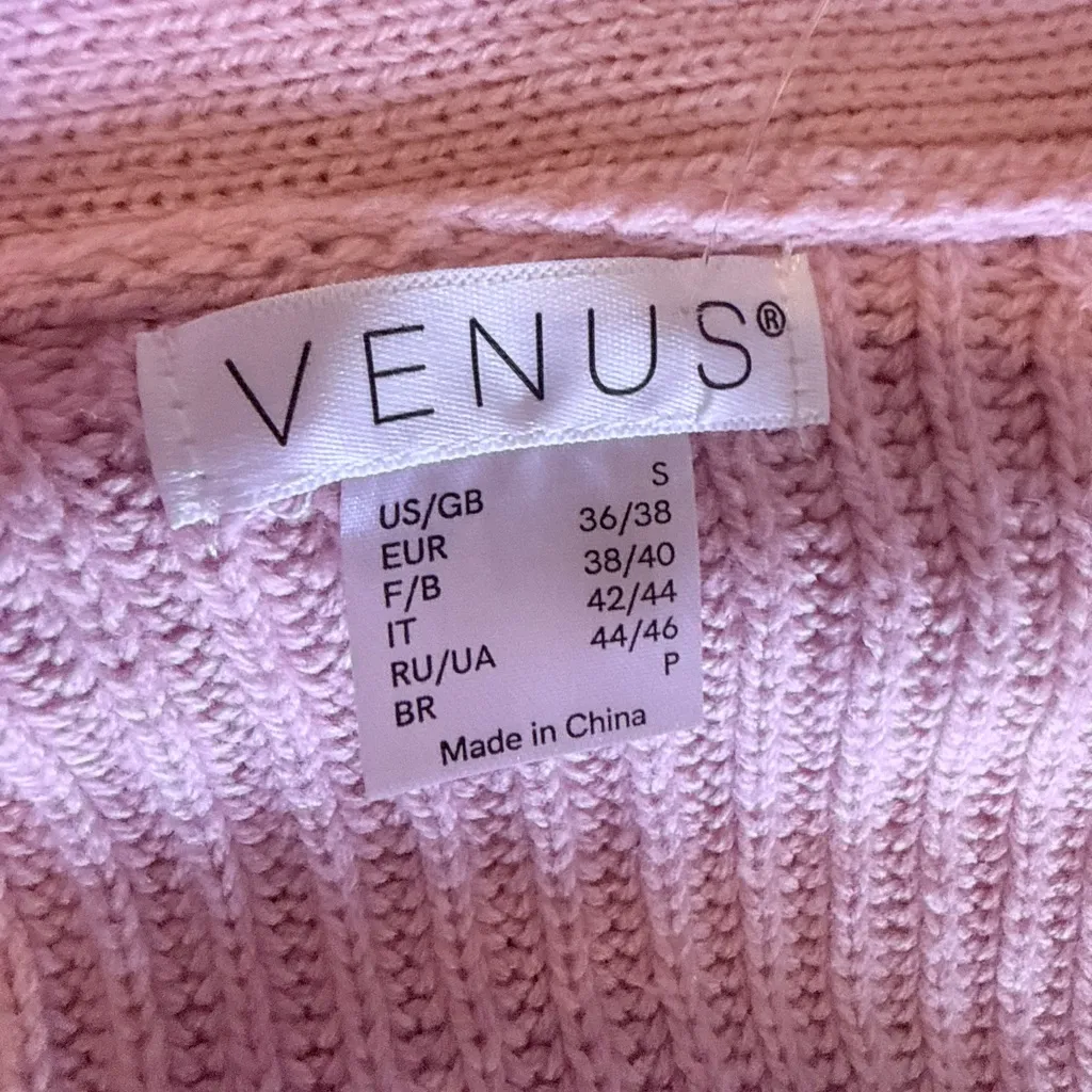 VENUS Soft Pink Long Knit Cardigan. - Image 9