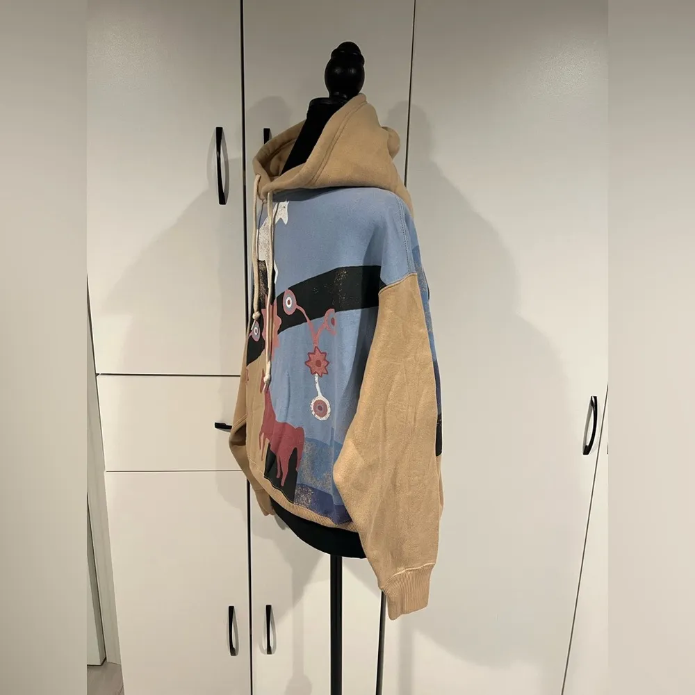 Polo Ralph Lauren Horse Barn Artist Artwork Womens Sz M Fleece Sweatshirt Hoodie - Image 5