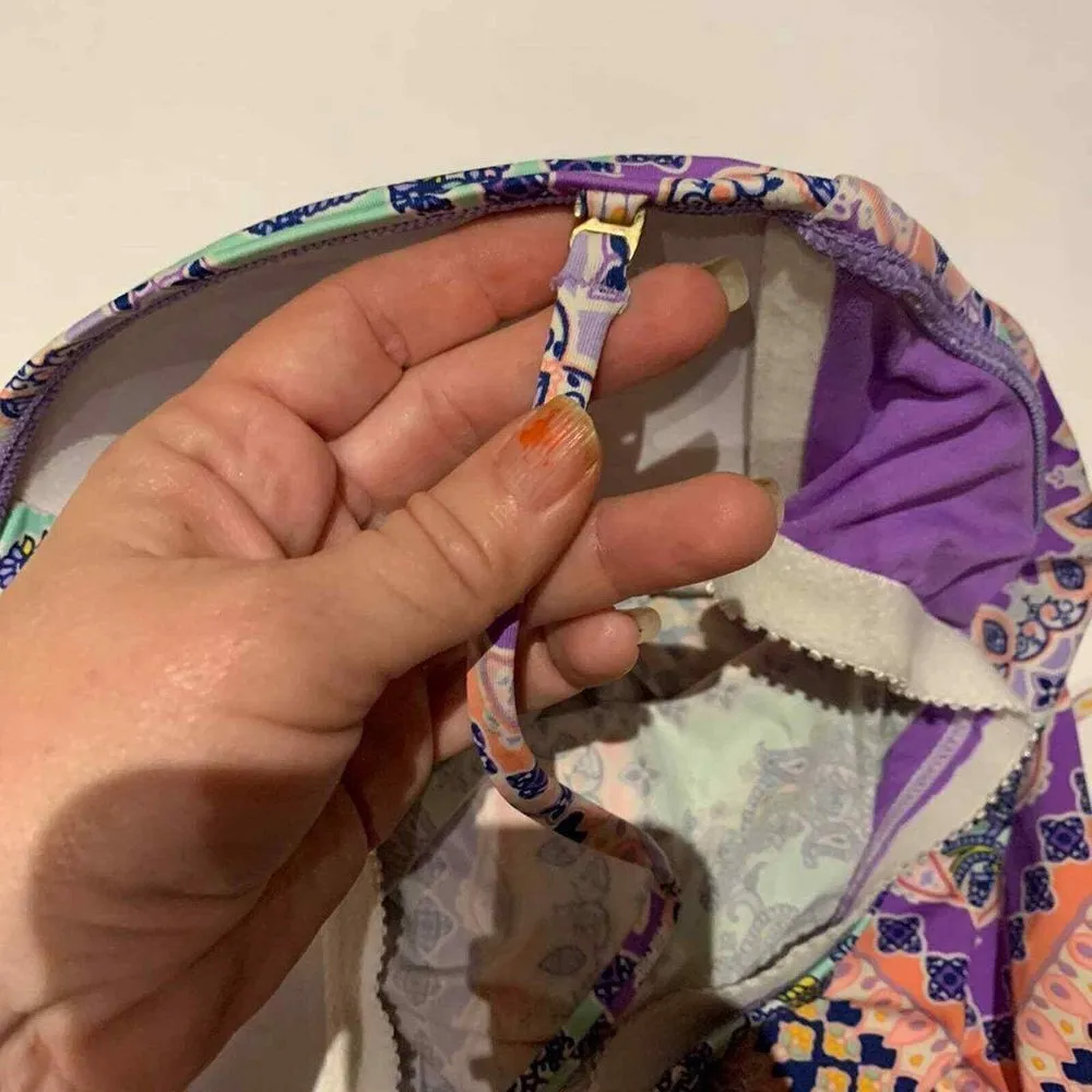 CREMIEUX Bikini swimsuit top Womens size S‎ small tankini swim wear DIV-E - Image 2