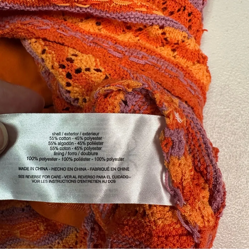 Sam Edelman | Orange Striped Crochet Women's Dress - Image 6