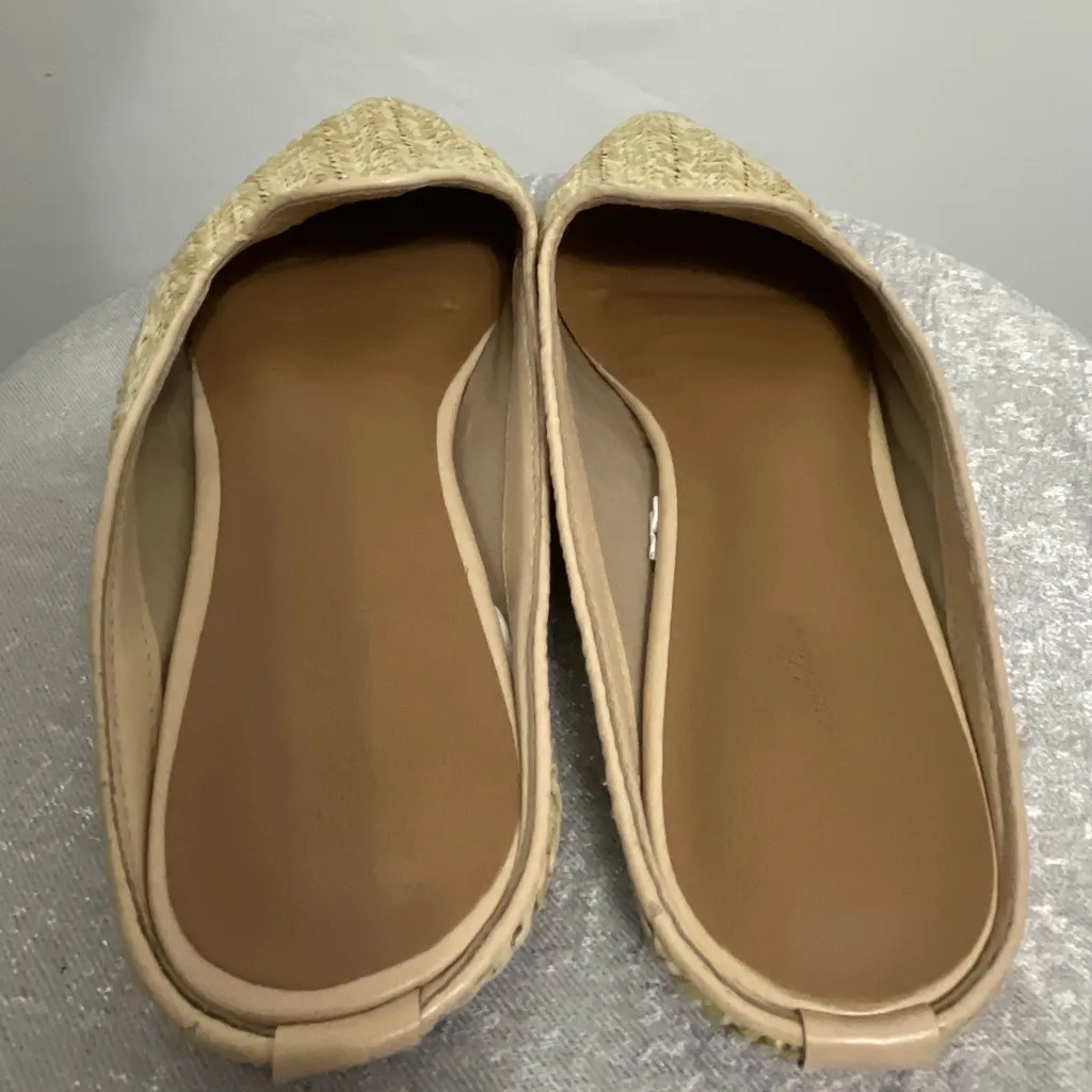 Universal Thread Woven Pointed Toe Mules – Beige – Size 9 (B7) - Image 3